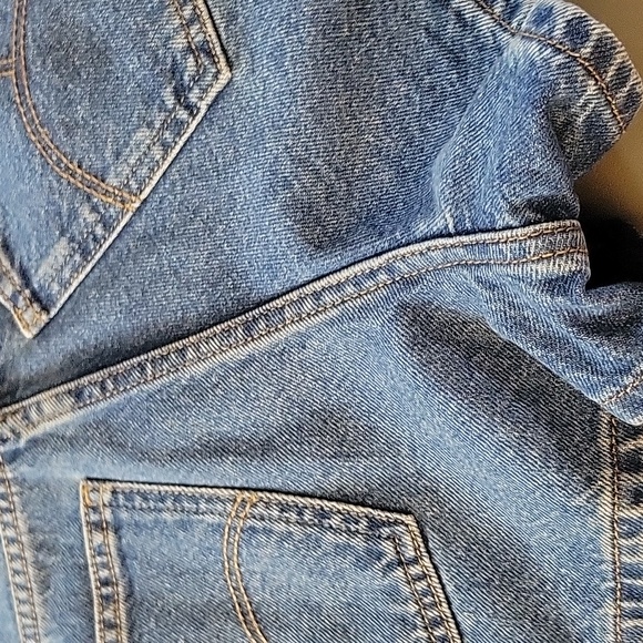 Farm Rio Crocheted Panel Denim Jean Shorts High Rise Waist Anthropologie 23 - Picture 11 of 16